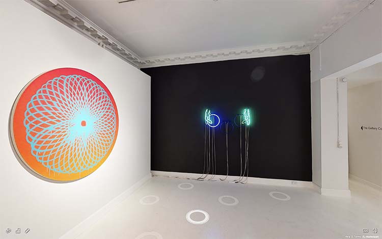哥本哈根Martin Asbæk画廊NEON群展;通过Artland的360°虚拟展览