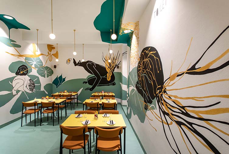 BerberèCentrale米兰，披萨餐厅由Matteo和Salvatore芦荟由rizoma architetture设计