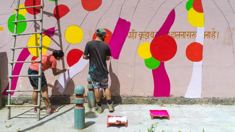 Bicicleta Sem Freio印度街头艺术