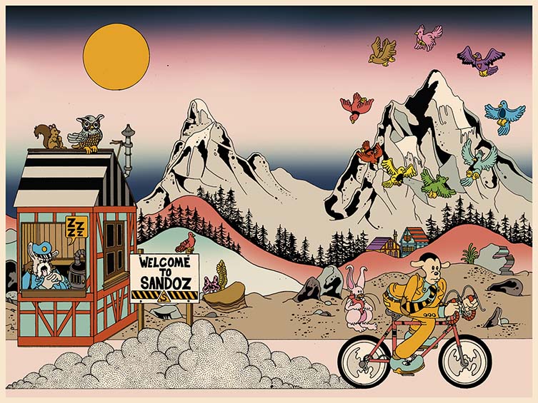 Brian Blomerth，《自行车日》，由Albert Hofmann出版的关于Albert Hofmann第一次迷幻药之旅的故事
