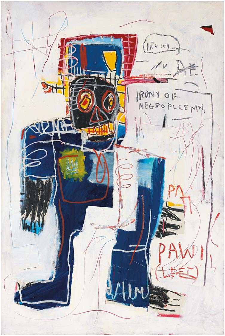 Jean-Michel Basquiat，黑人警察的讽刺