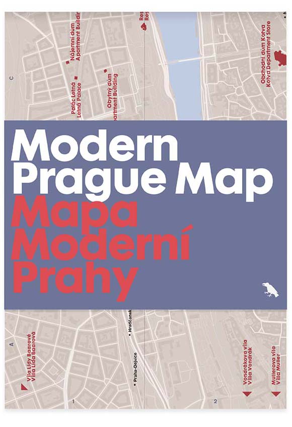现代布拉格建筑地图，由Blue Crow Media出版