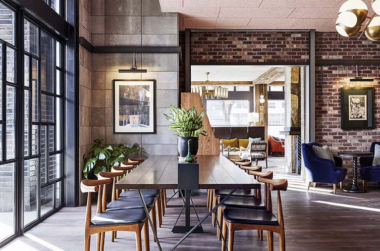 霍克顿波特兰设计酒店有限公司餐厅La Neta和地下室酒吧