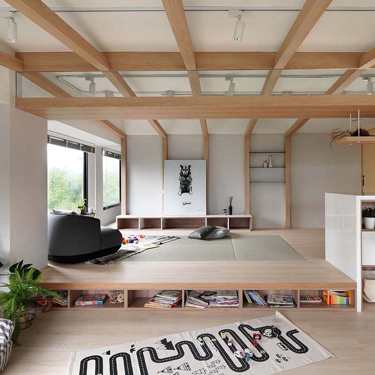 放学后共享Tsung-Ju Lu和林Tsai-Wen居住空间,在内部空间和展览设计类别,2019 - 2020
