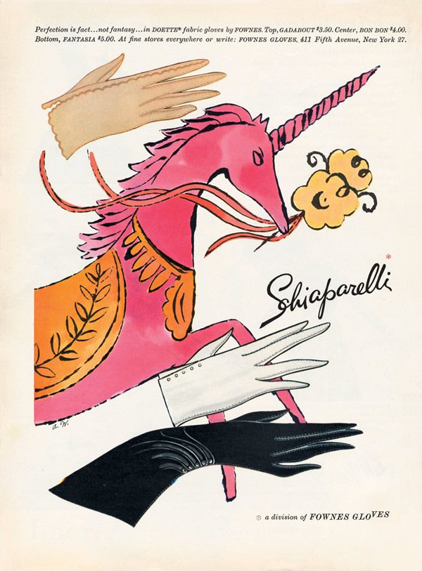 安迪·沃霍尔为Schiaparelli设计的